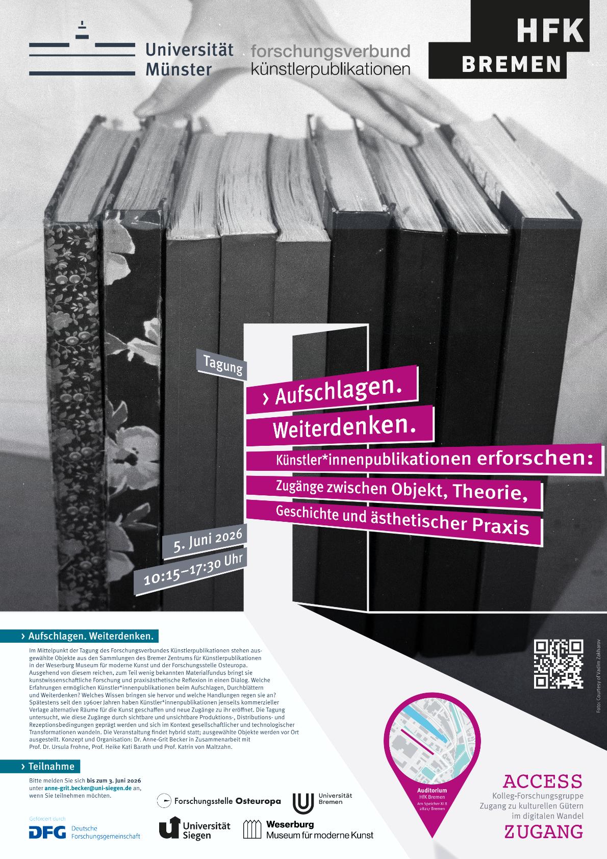 Vortrag Konferenz Aufschlagen/Weiterdenken